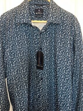 Ben Sherman Navy Floral Button-Up Shirt